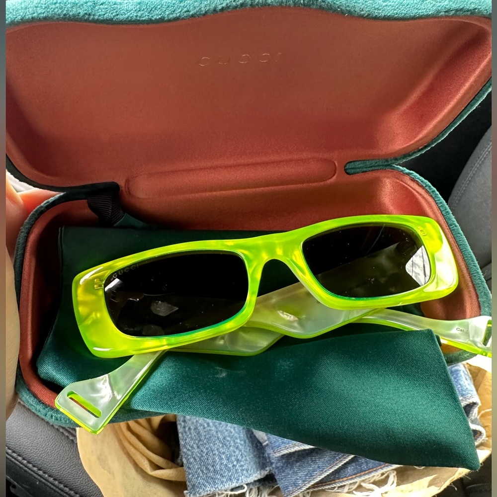 Gucci Neon Green Sunglasses